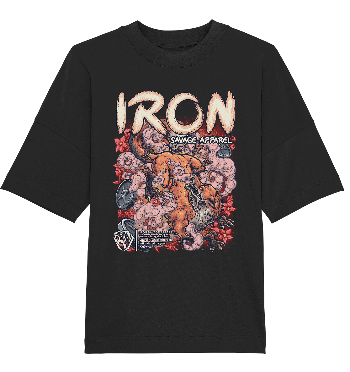 Fox Unleash Your Potential Oversized Tee Iron Savage Apparel 