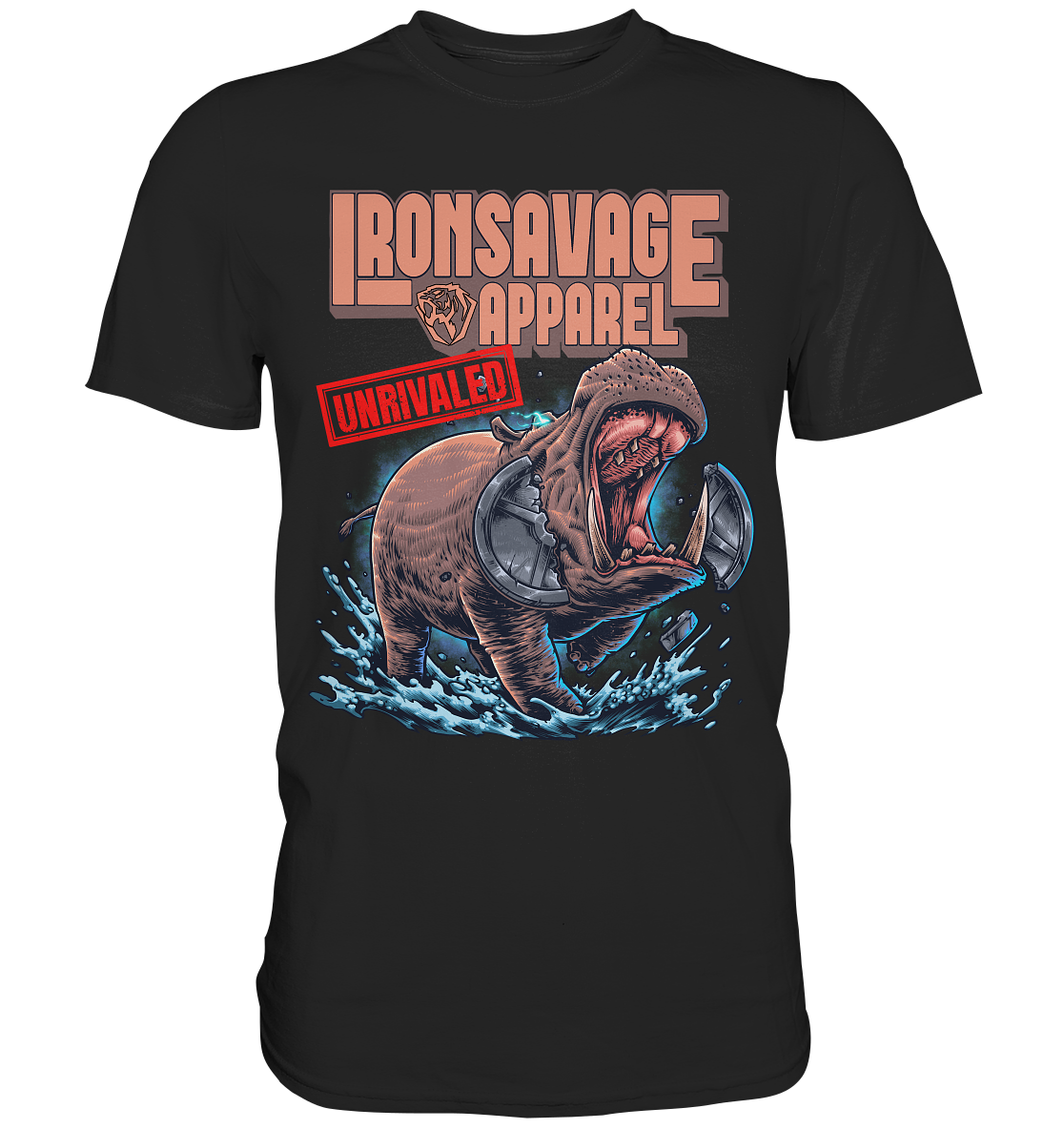 Hippo Brutal Mess T Shirt Eu Iron Savage Apparel 