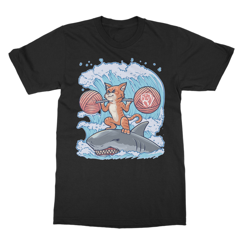 Squat N' Surf Orange Tabby Cat T-shirt (UK)