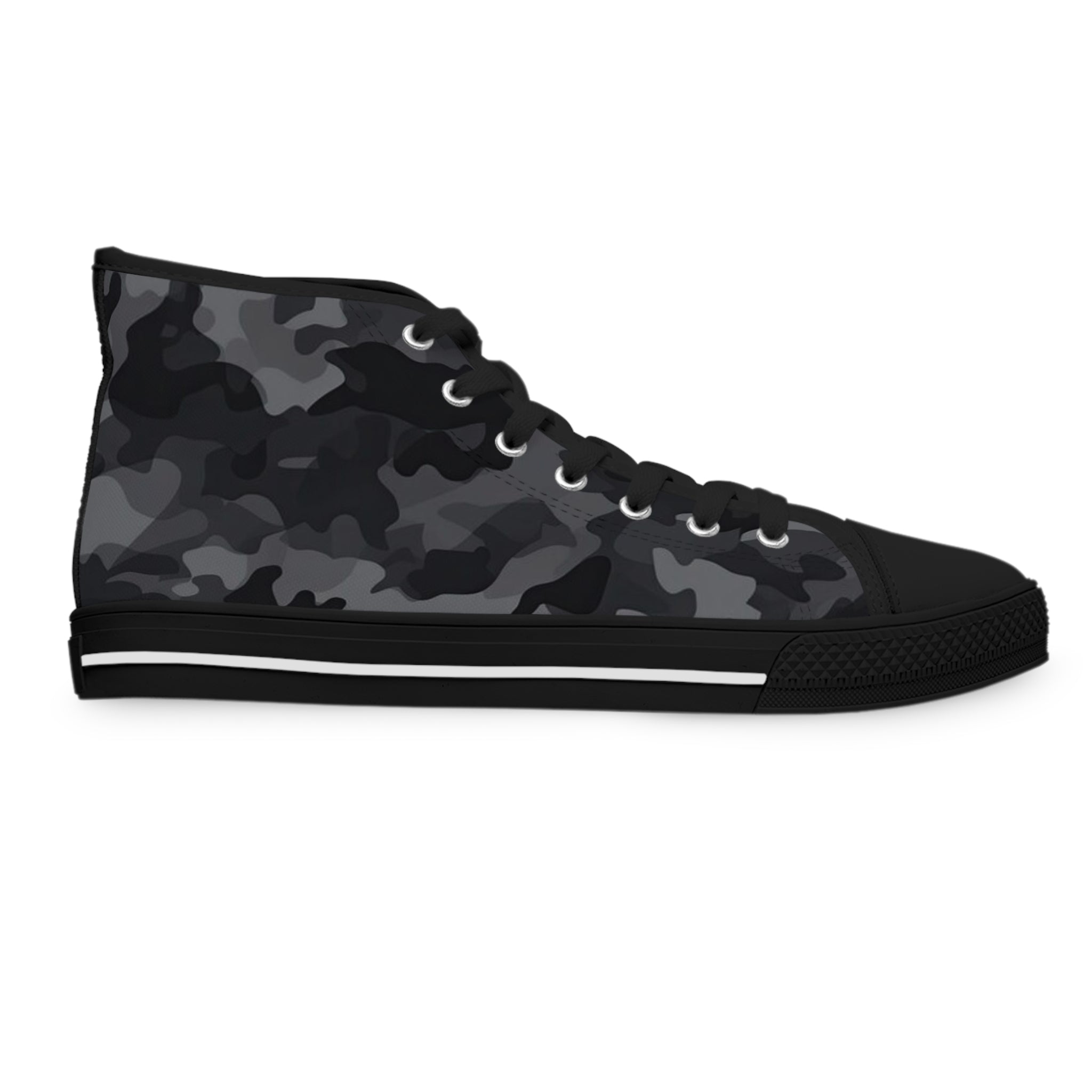 Black Camo High Top Sneakers (Women's)