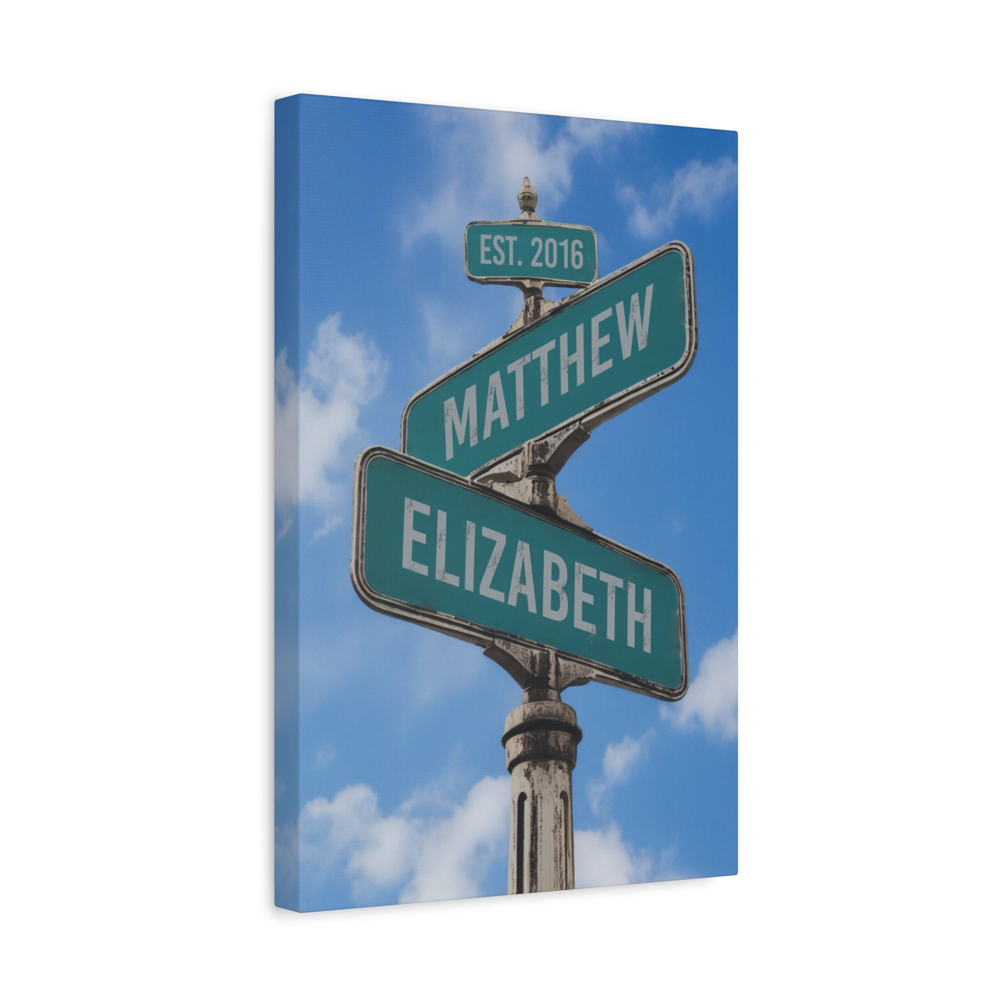 Personalized Street Sign Canvas for couples