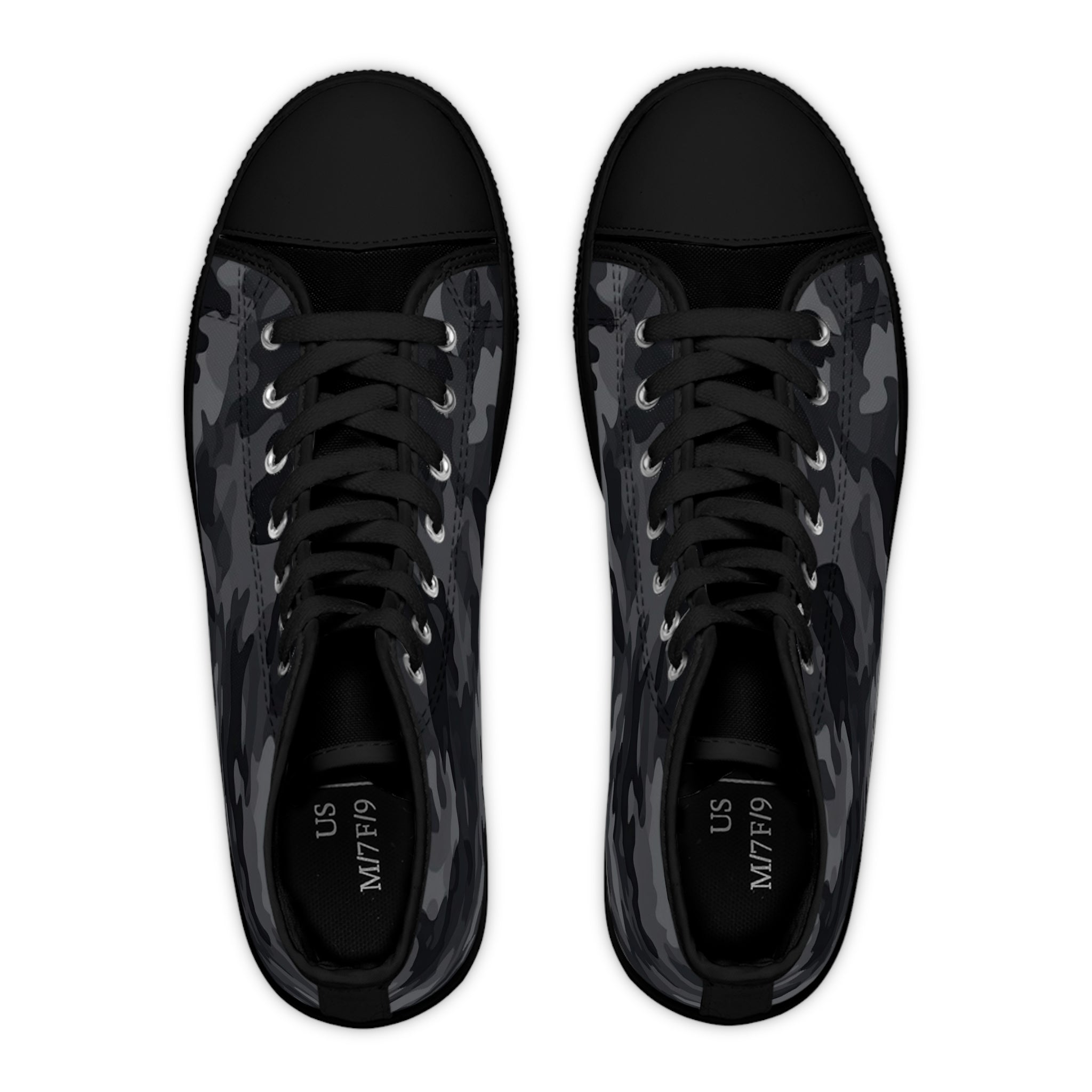 Black Camo High Top Sneakers (Women's)