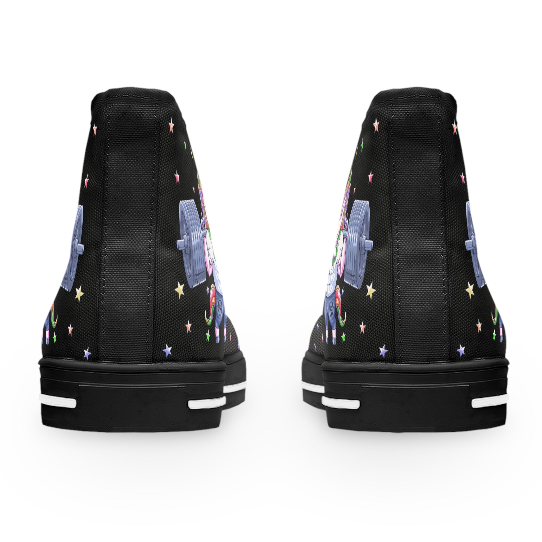 Squatting Unicorn High Top Sneakers (Women's)