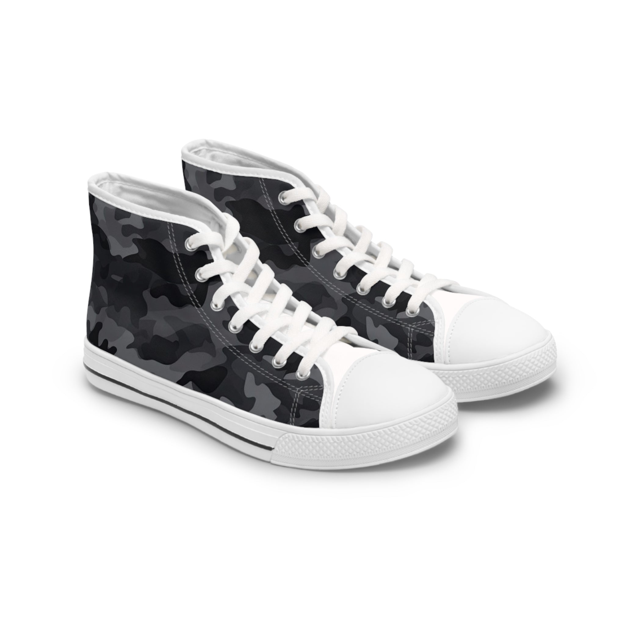 Black Camo High Top Sneakers (Women's)