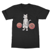 Deadlifting White Cat T-shirt (UK)