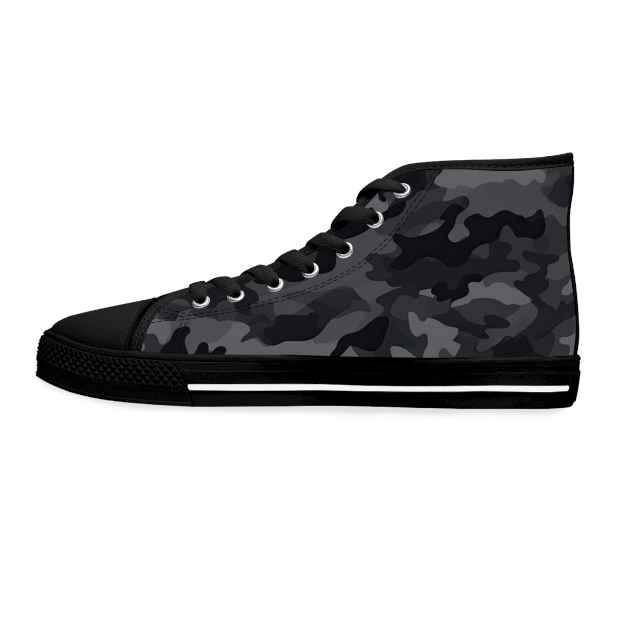 Black Camo High Top Sneakers (Women's)