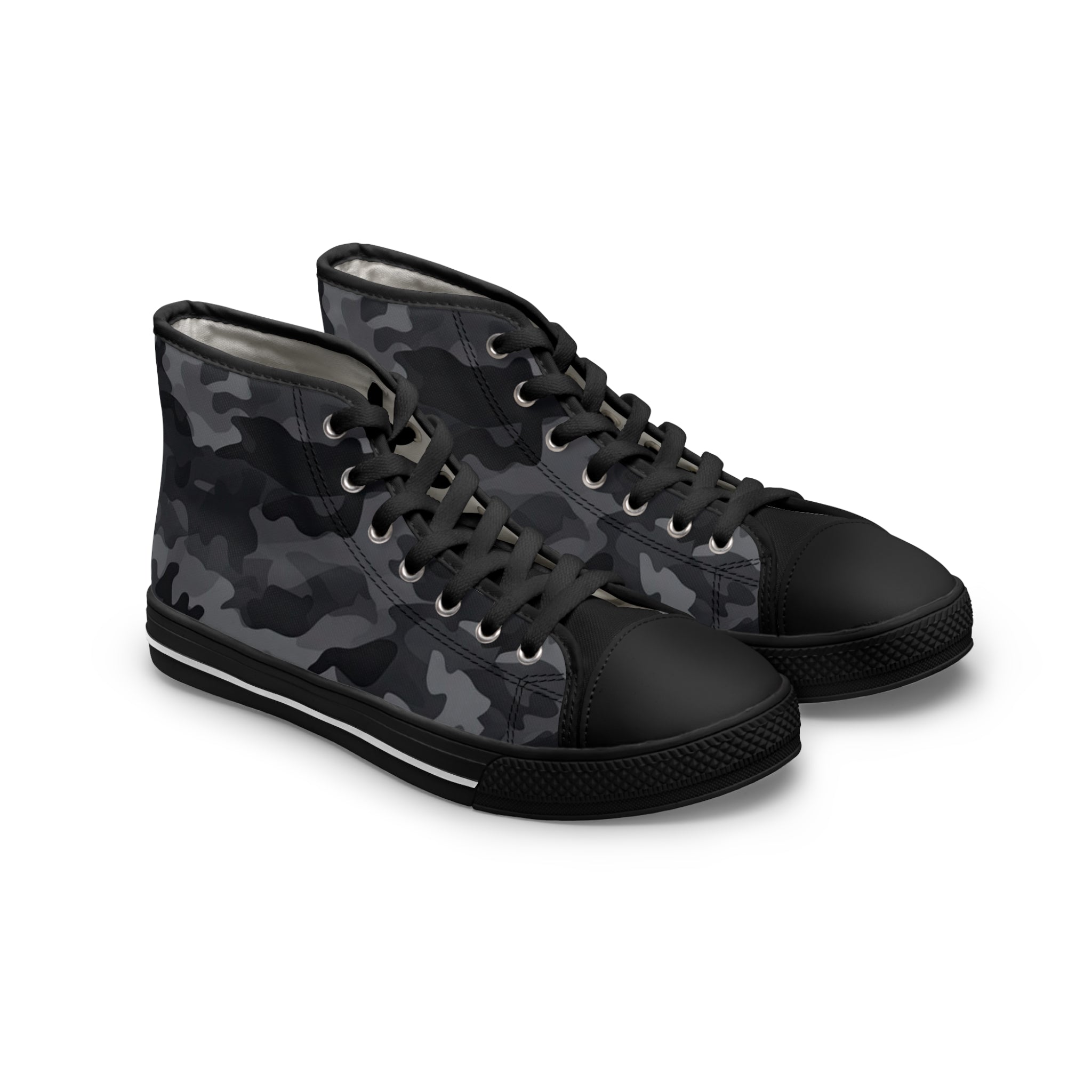 Black Camo High Top Sneakers (Women's)