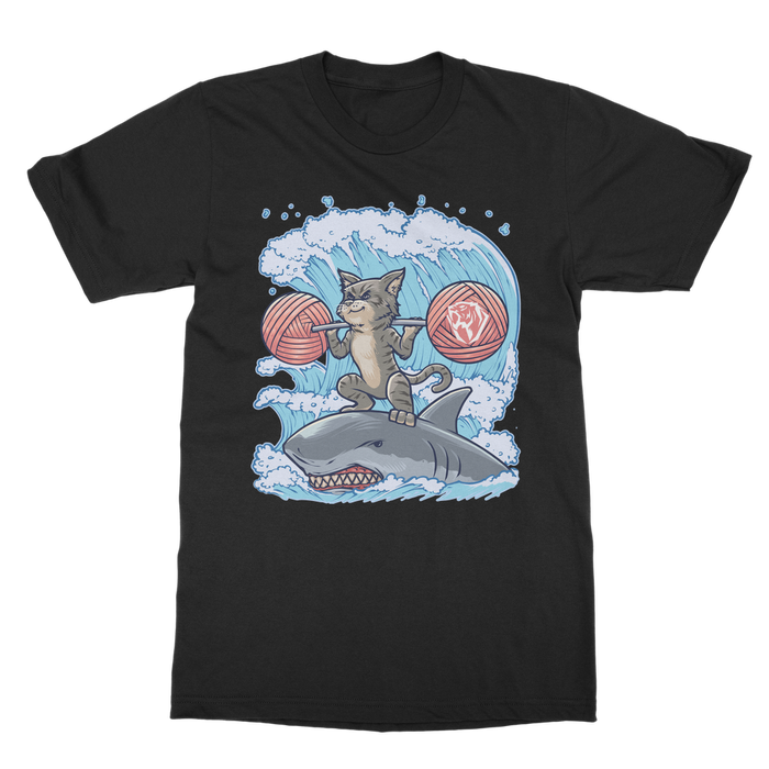 Squat N' Surf Brown Tabby Cat T-shirt (UK)