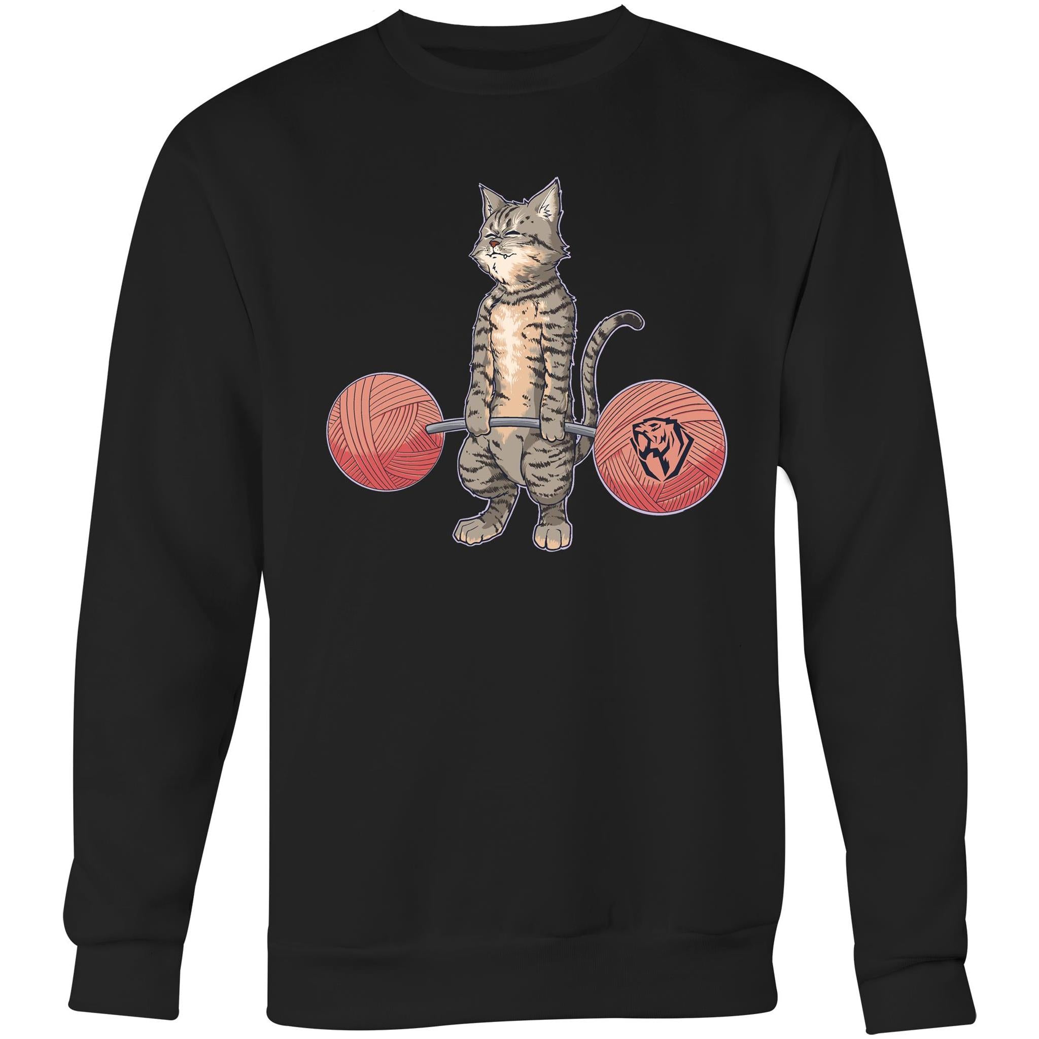 Deadlifting Tabby Cat Sweatshirt (AU)