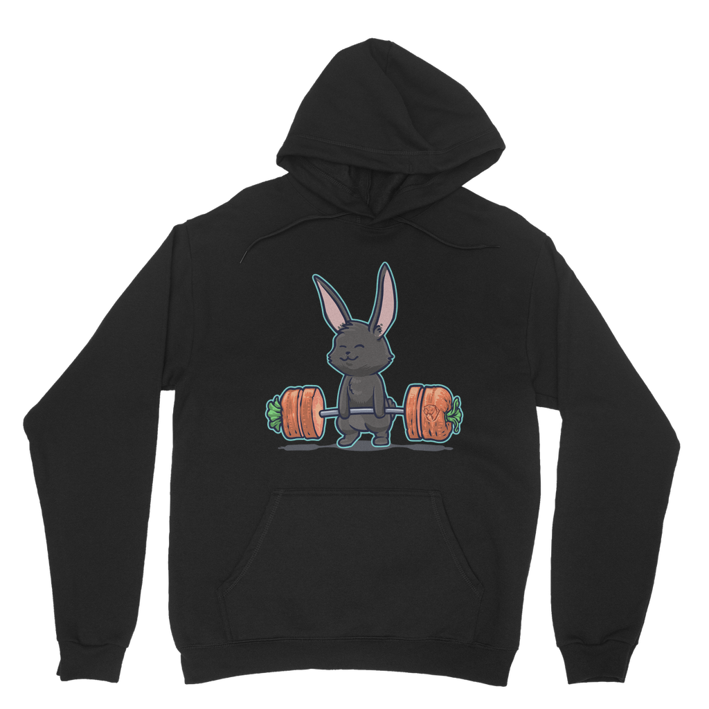 Deadlifting Black Bunny Hoodie (UK)