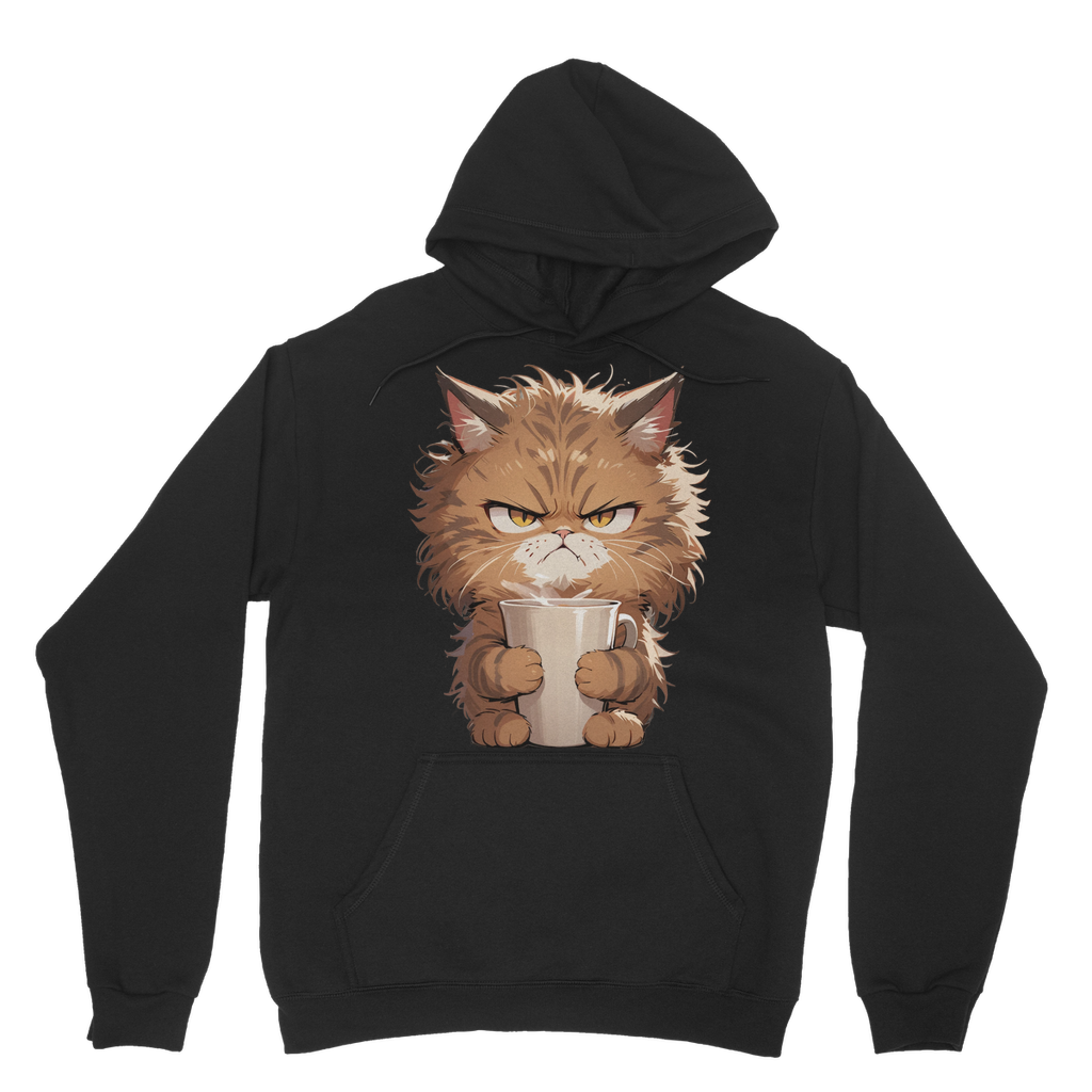 Angry Brown Tabby Cat Hoodie (UK)