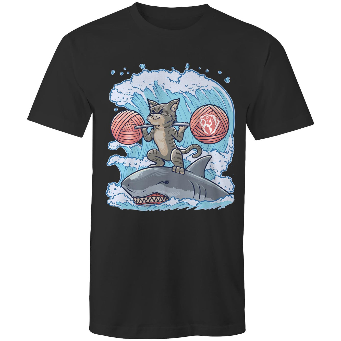 Squat N' Surf Brown Tabby Cat T-shirt (AU)