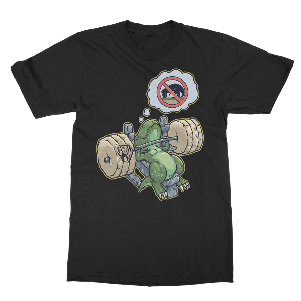 T-rex Loves Bench press T-shirt (UK)