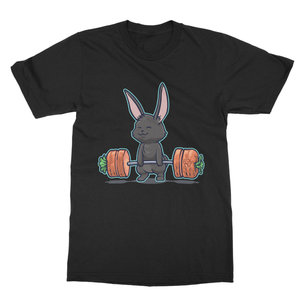 Deadlifting Black Bunny T-shirt (UK)