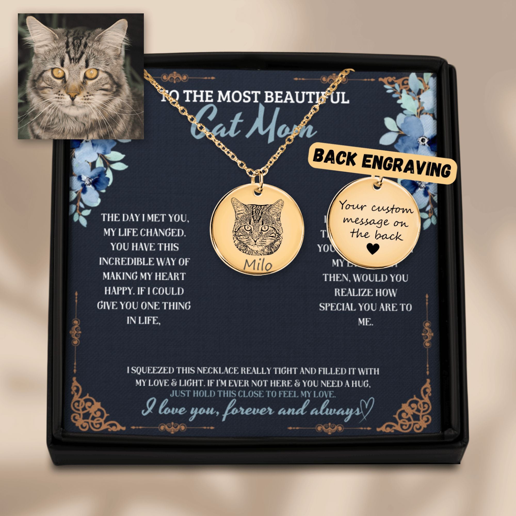 Pet Portrait Necklace - Forever Yours