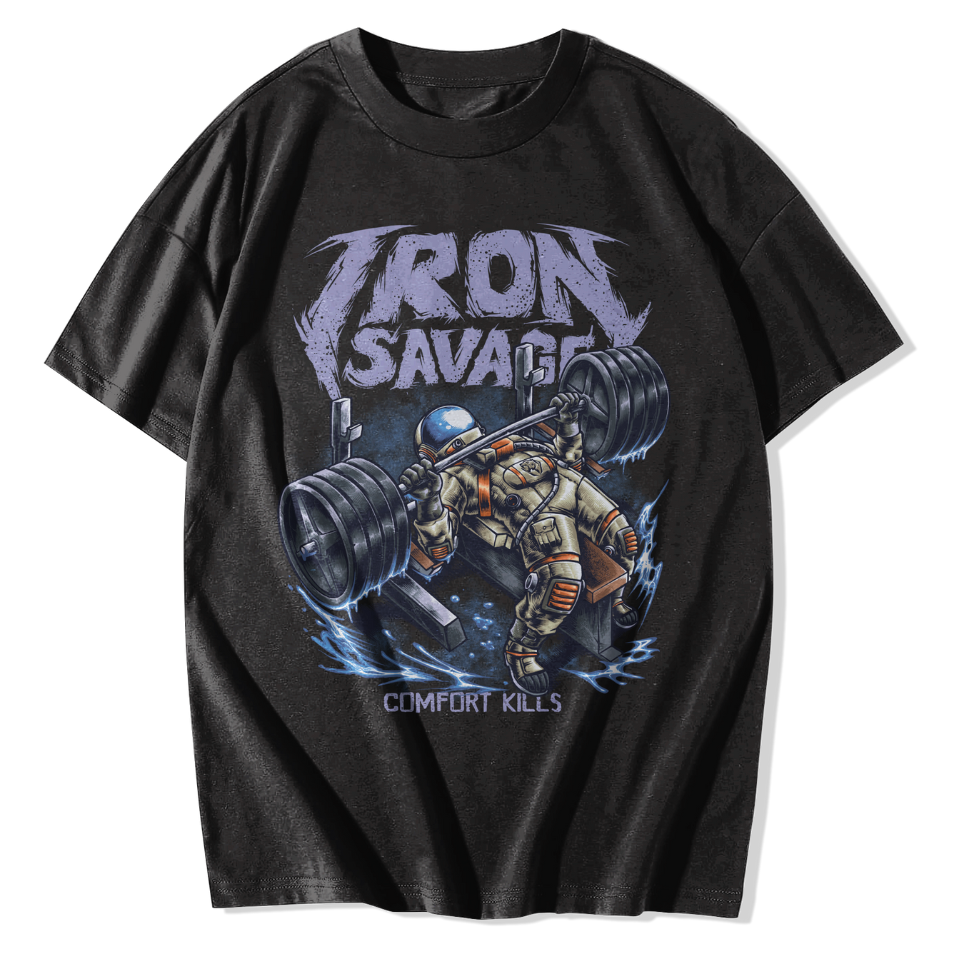 Astronaut: Comfort Kills (Bench Press edition) Oversized Tee