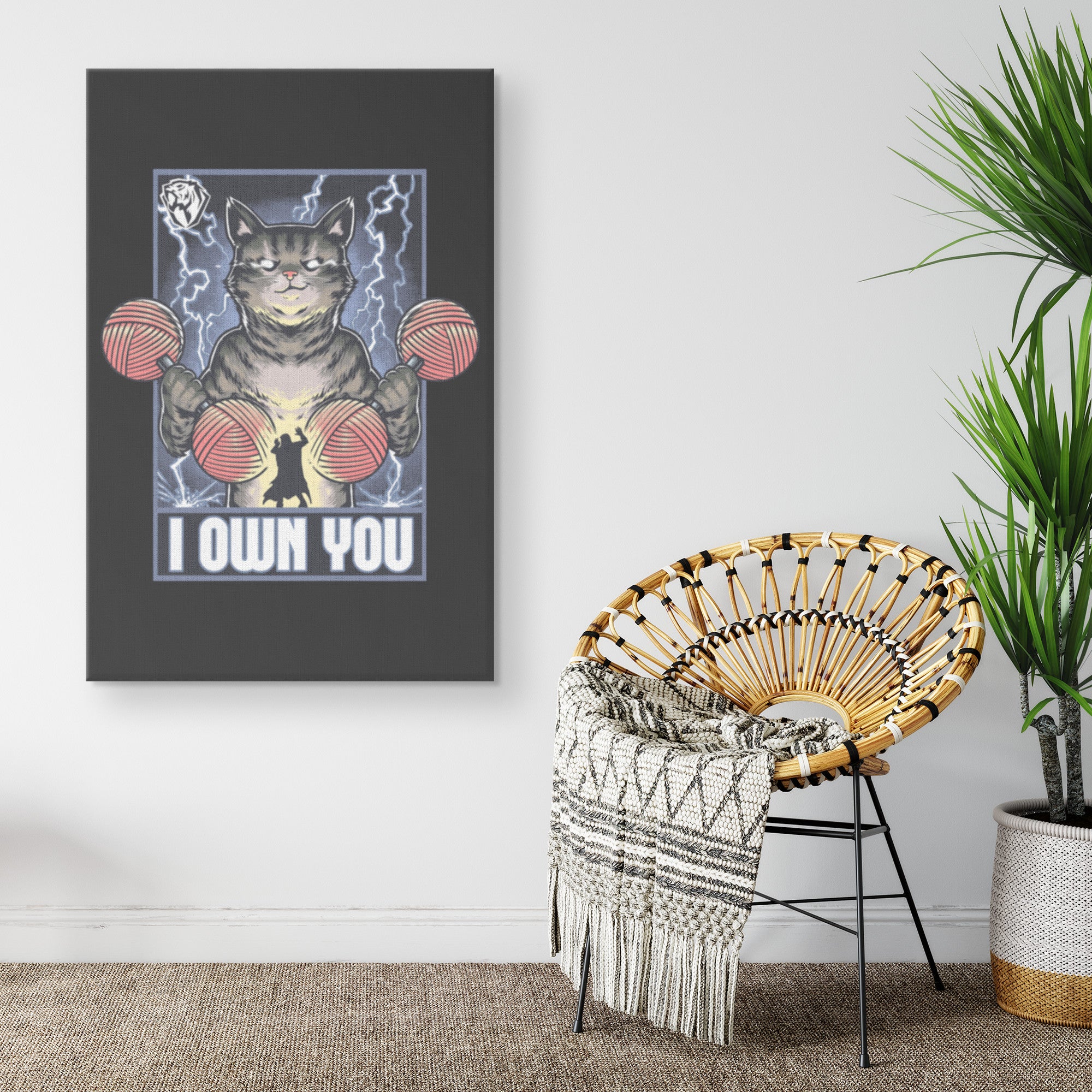 I Own You Cat Wall Canvas