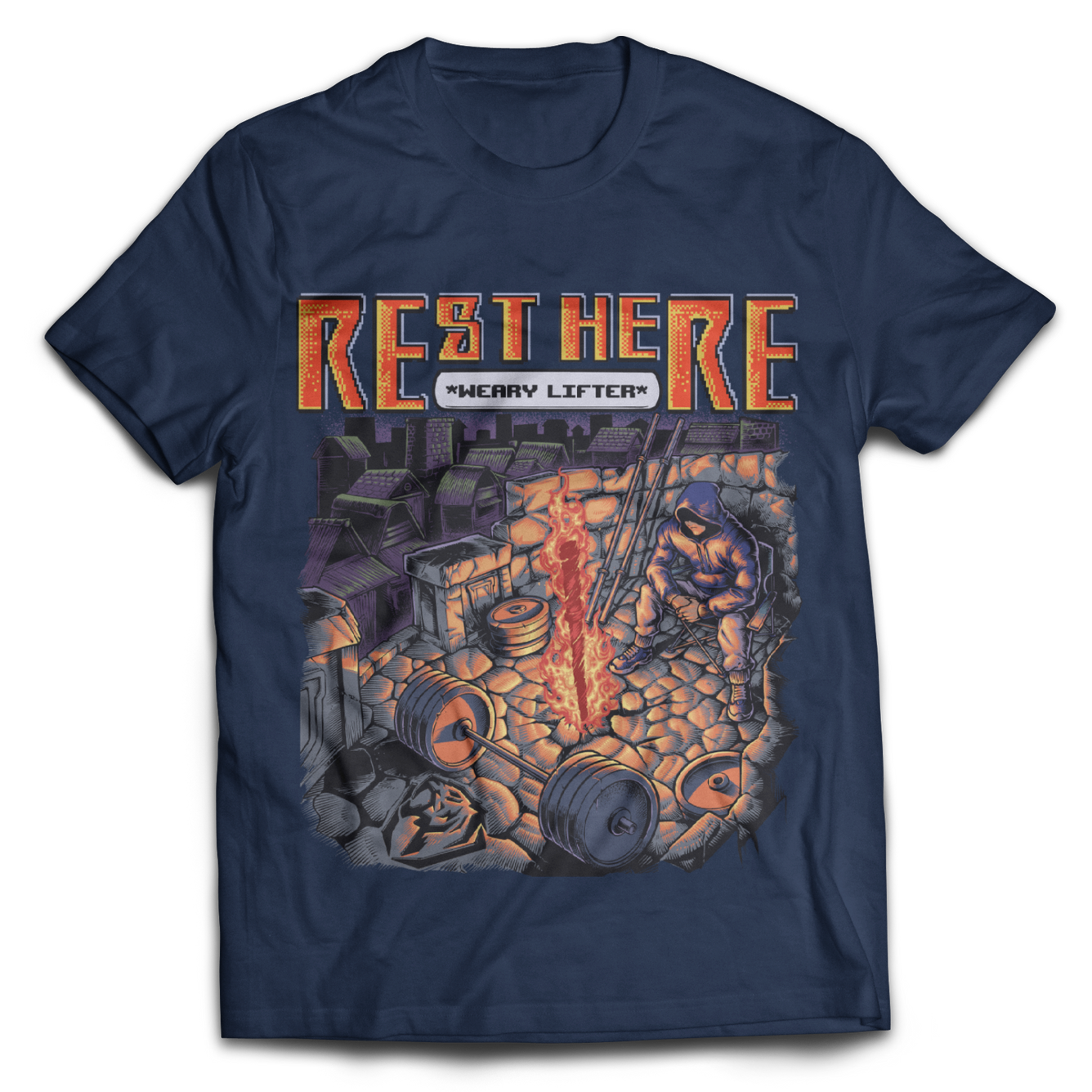 Rest Here Weary Lifter T-shirt