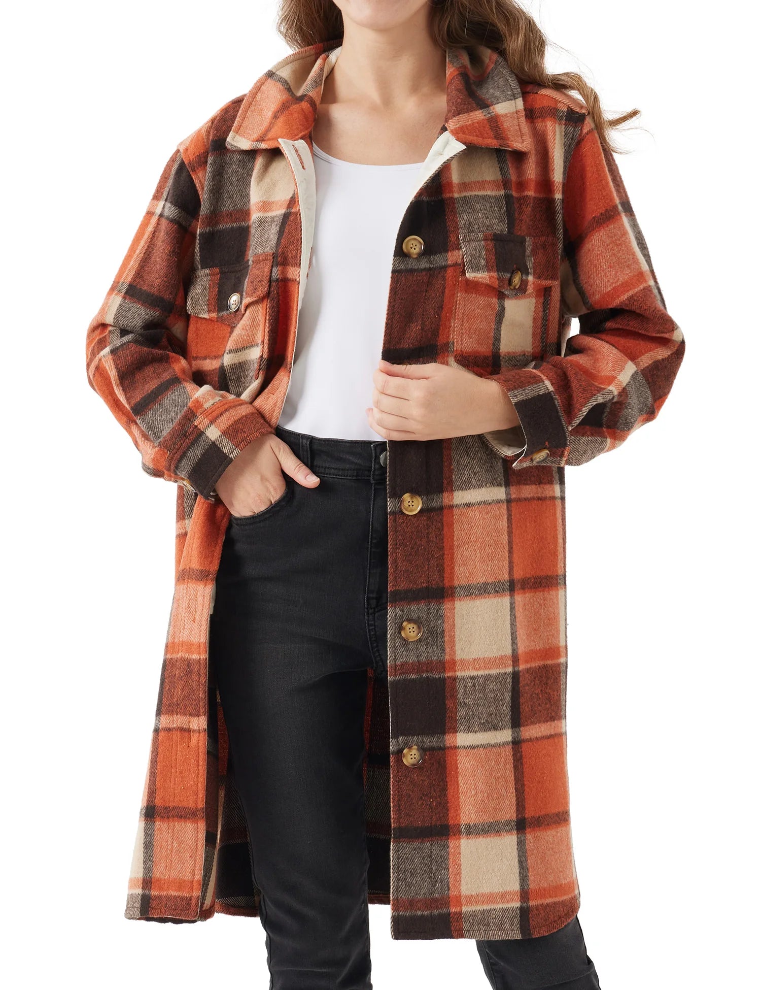 Women's Oversized Plaid Shacket