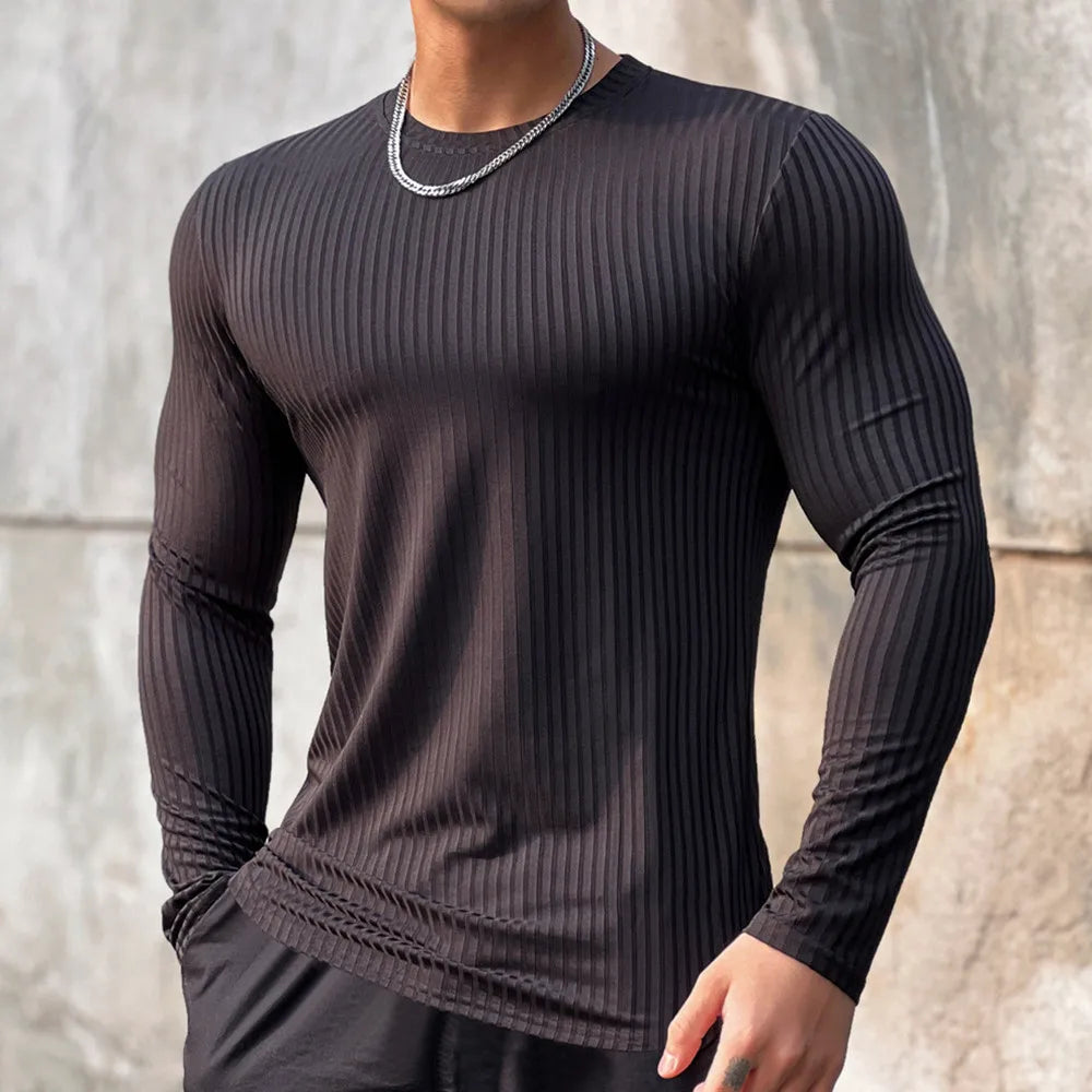 Apex Rib-Knit Long Sleeve