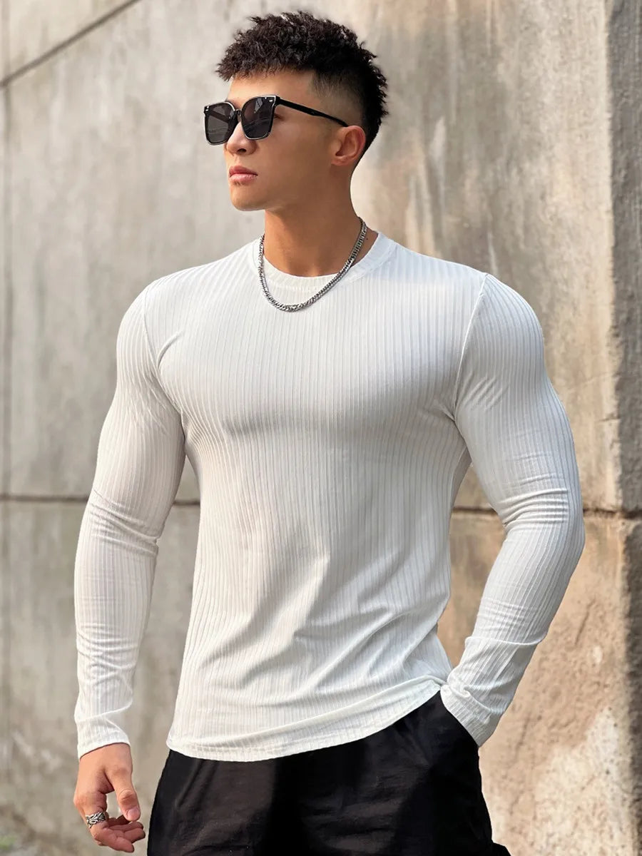 Apex Rib-Knit Long Sleeve