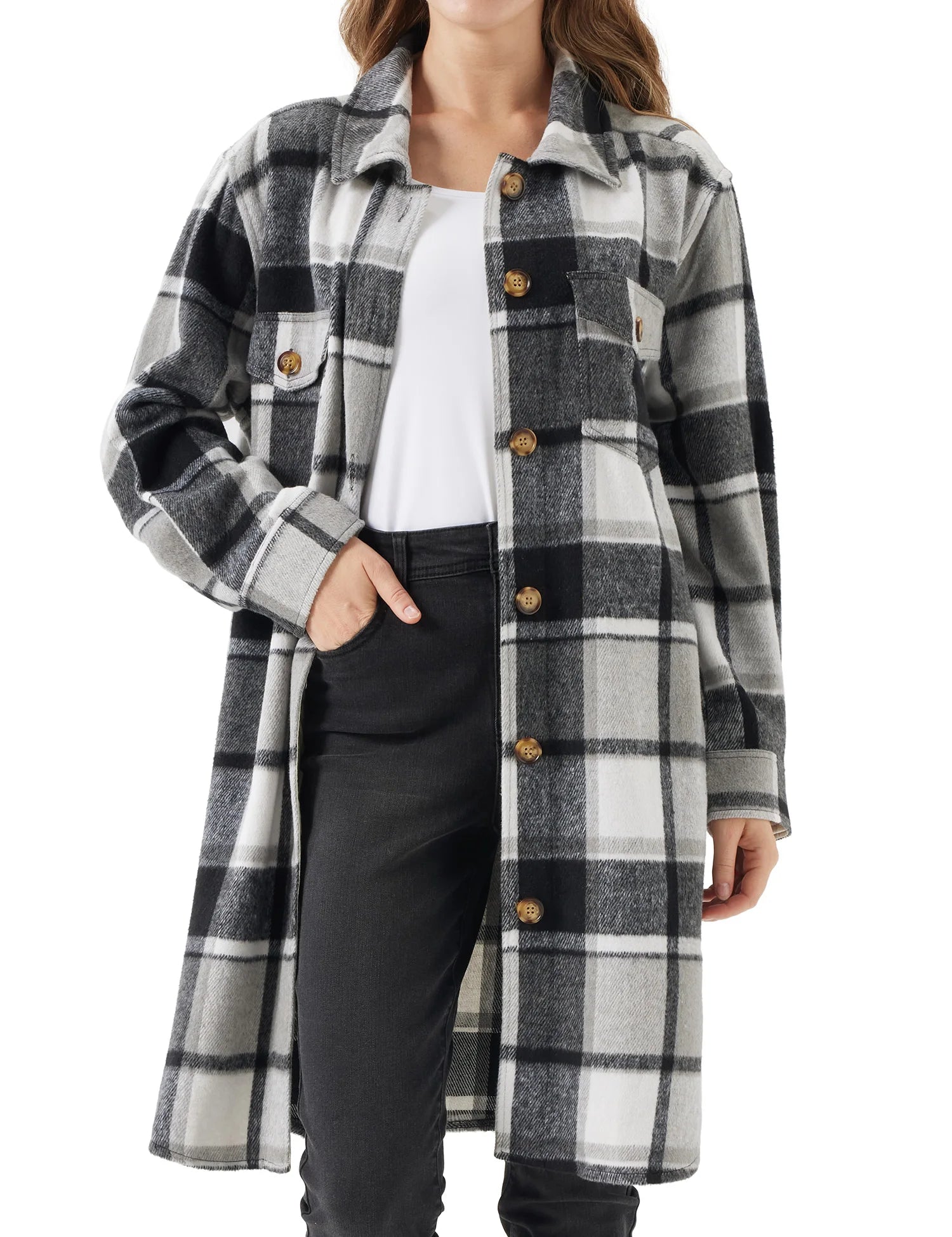 Women's Oversized Plaid Shacket