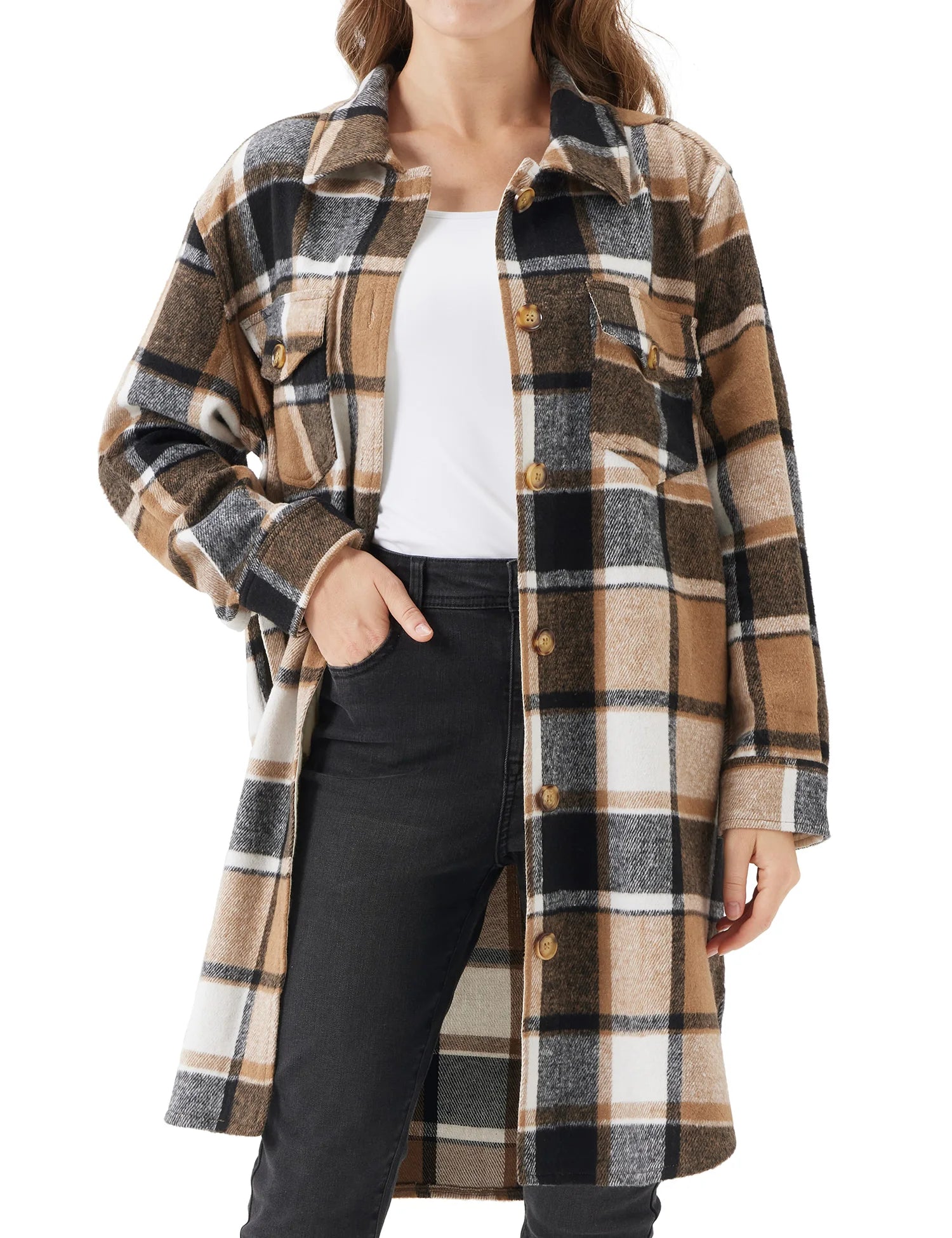 Women's Oversized Plaid Shacket