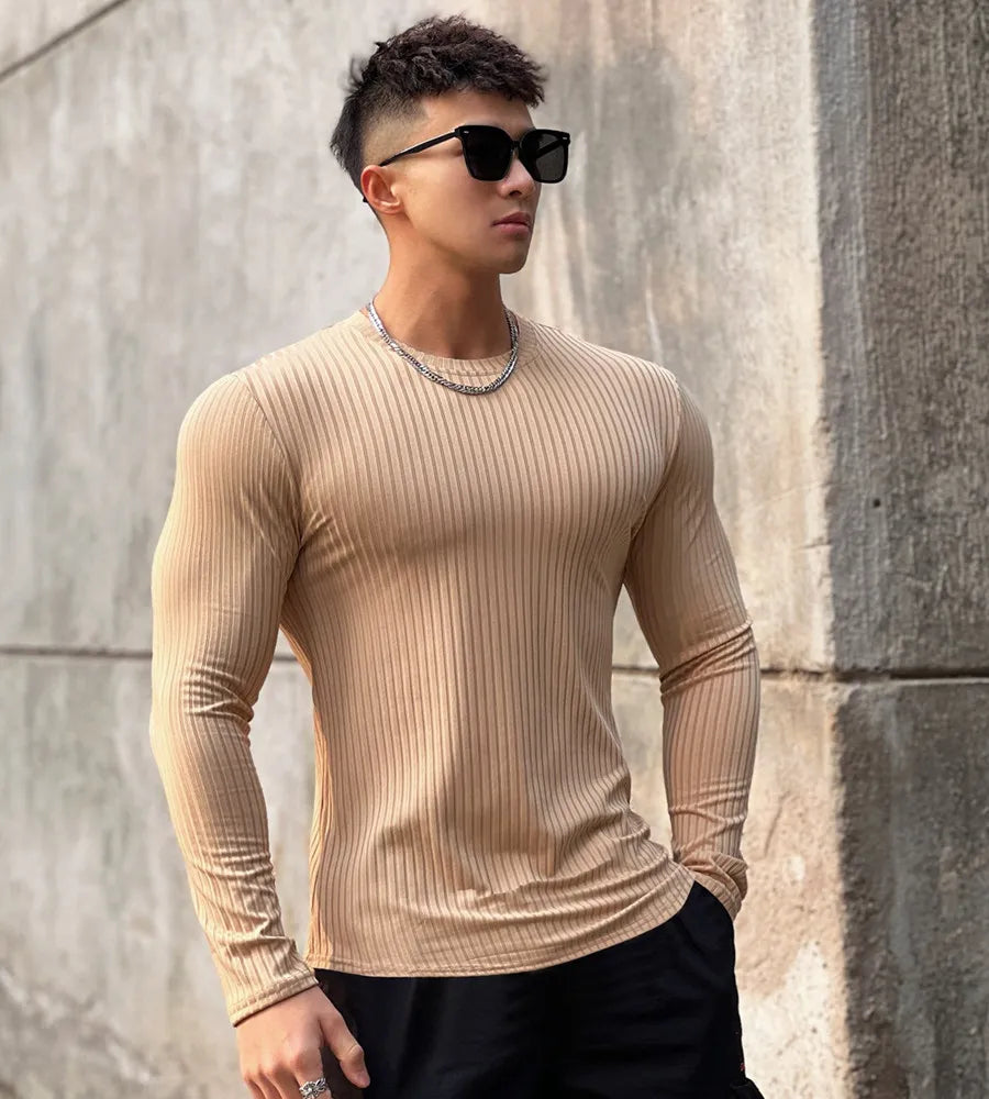 Apex Rib-Knit Long Sleeve