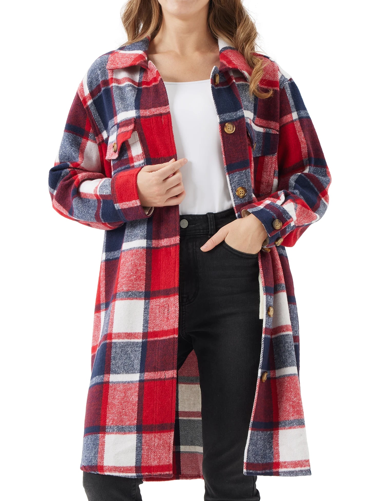 Women's Oversized Plaid Shacket