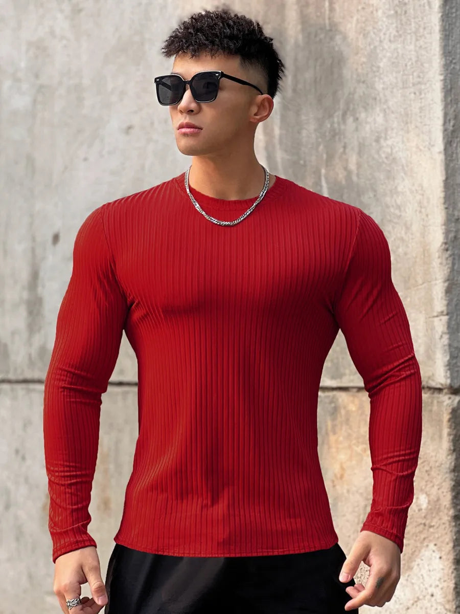 Apex Rib-Knit Long Sleeve