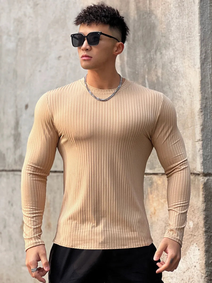 Apex Rib-Knit Long Sleeve