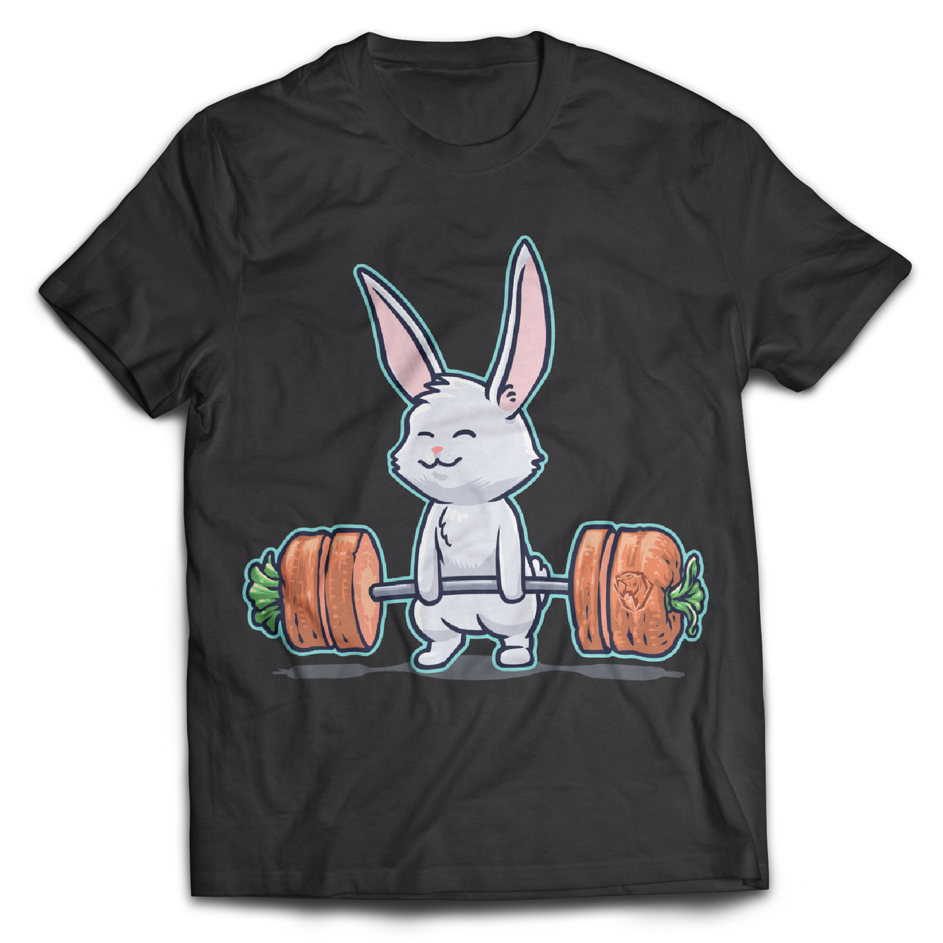 Deadlifting White Bunny Tee