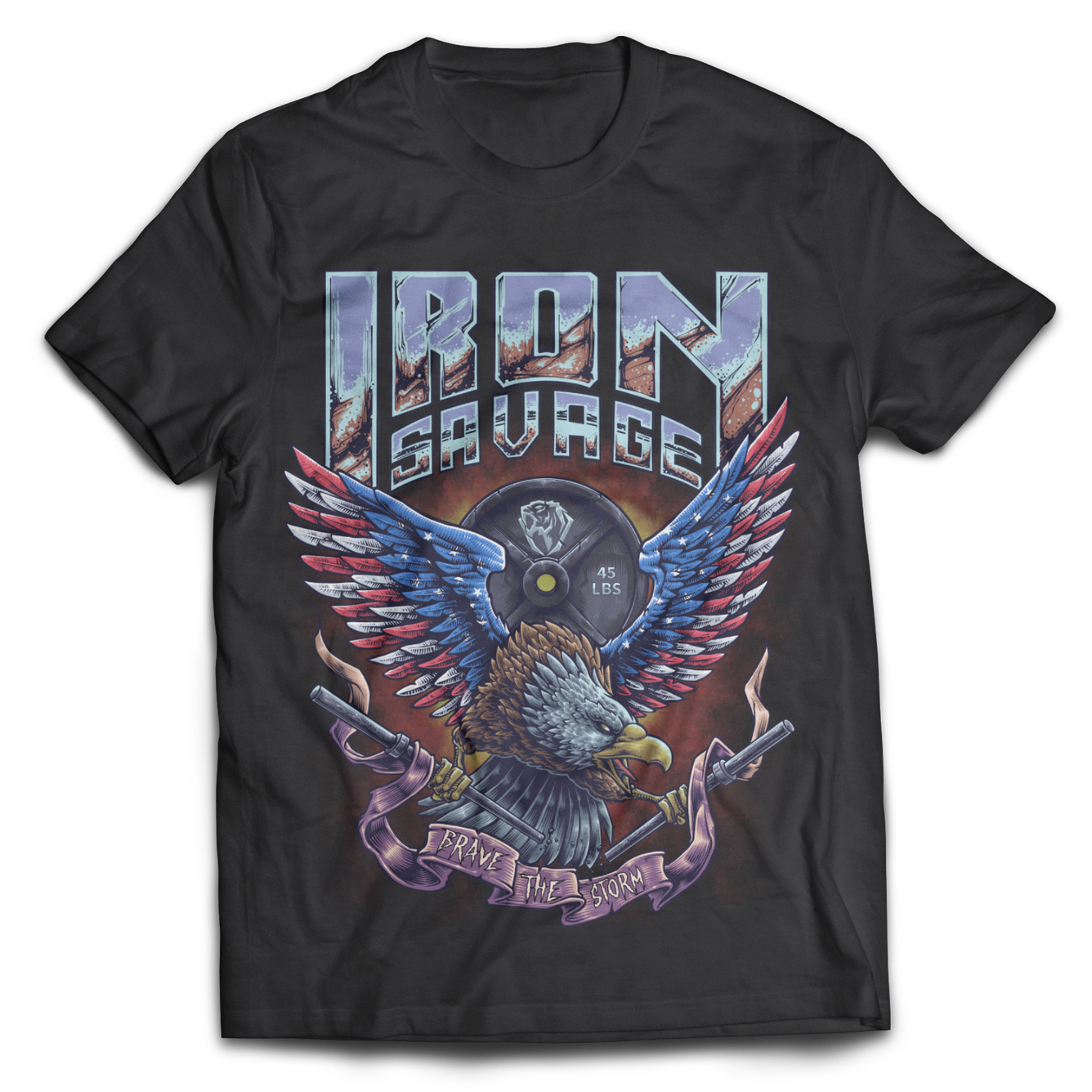 Eagle: Brave the Storm T-Shirt (4th of July edition)