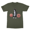Deadlifting Tuxedo Cat T-shirt (UK)