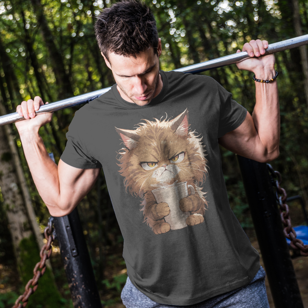 Angry Brown Tabby Cat Tee