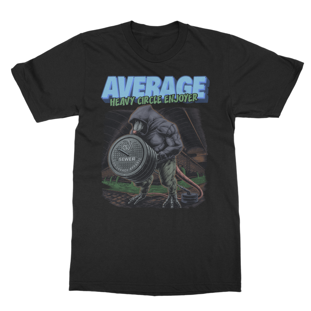 Gym Rat: Average heavy circle enjoyer T-shirt (UK)
