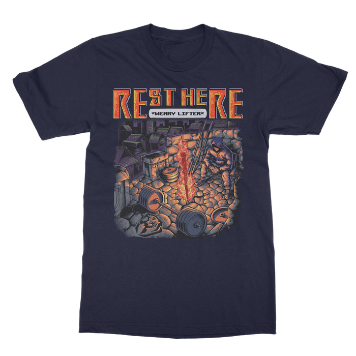 Rest Here Weary Lifter T-shirt (UK)