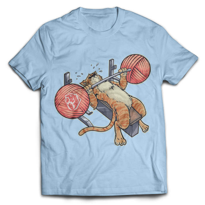 Benchpressing Ginger Cat Tee