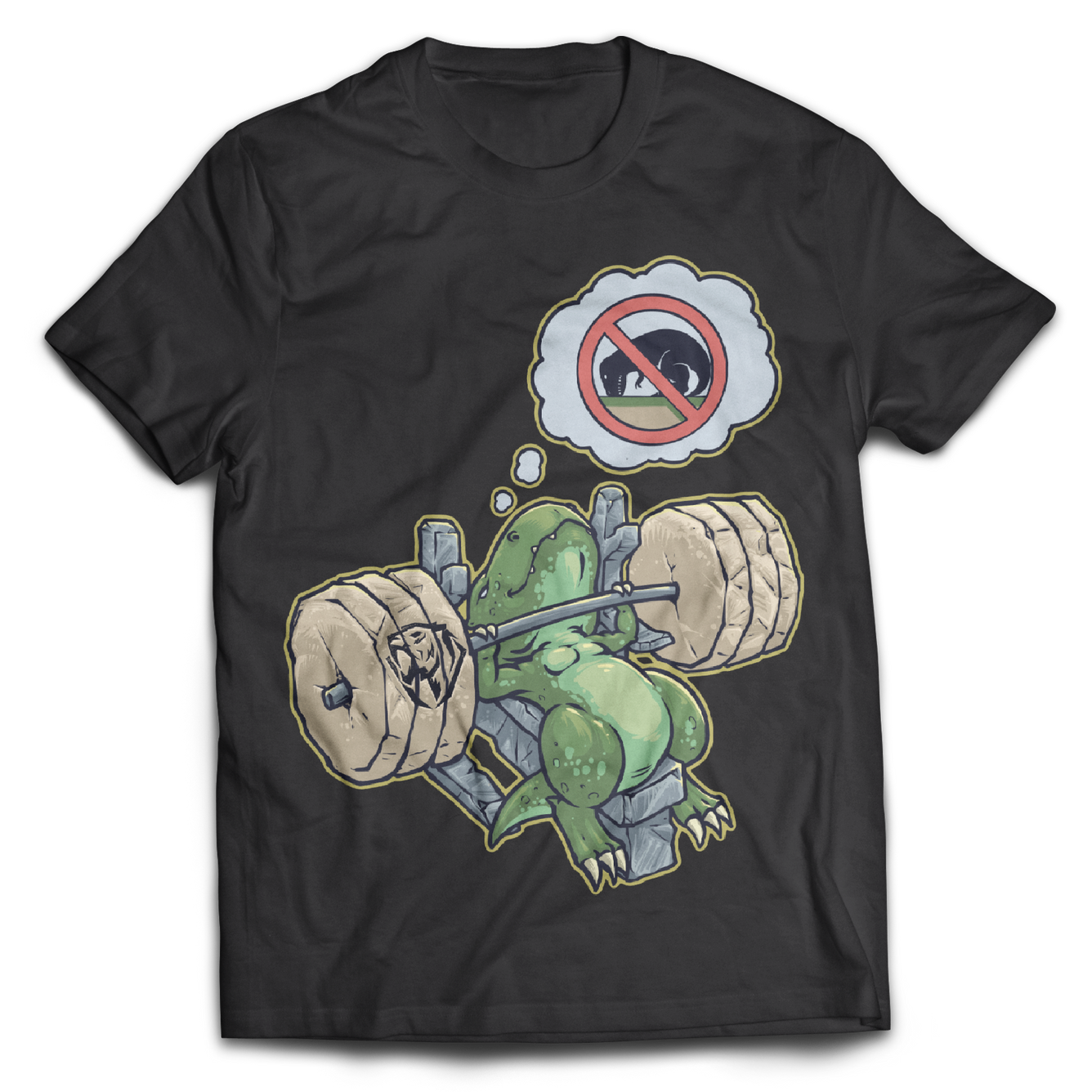 T-rex loves Bench Press T-shirt