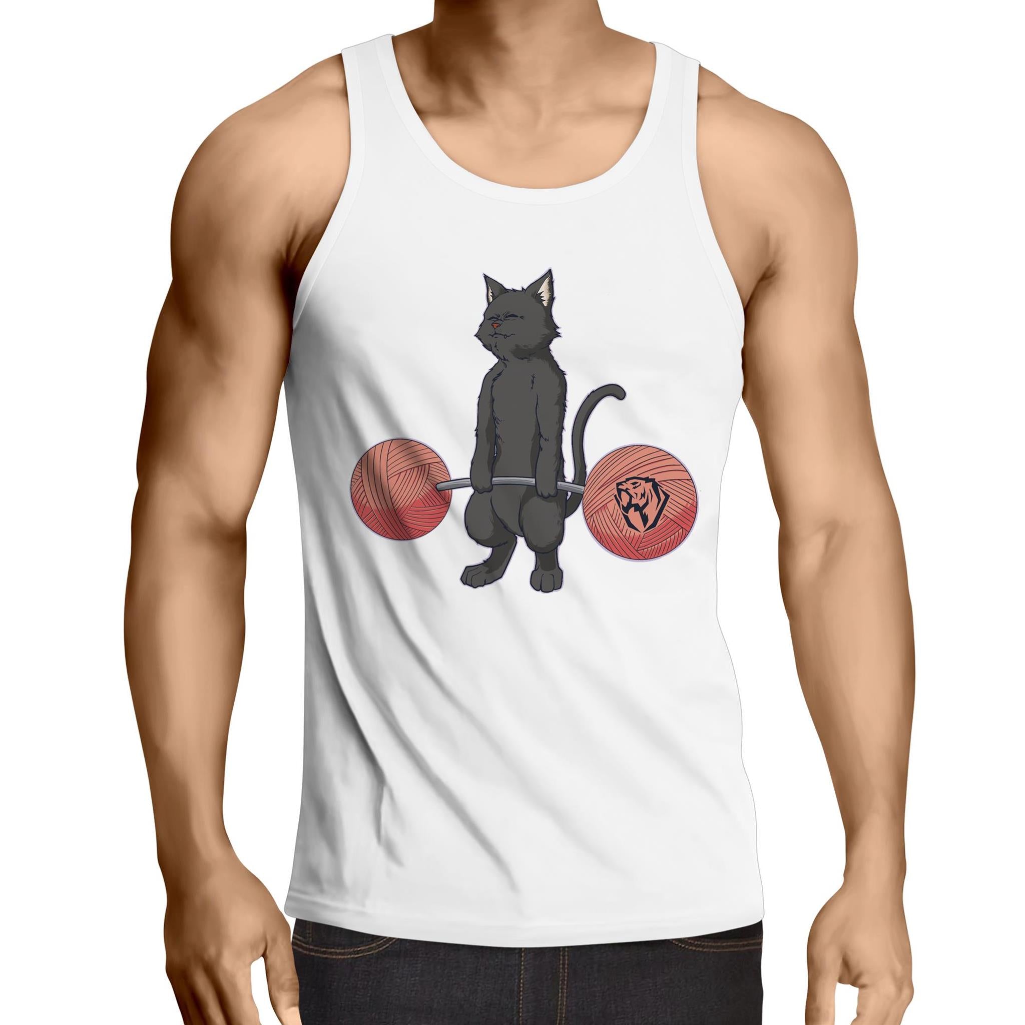 Deadlifting Black Cat Tank (AU)