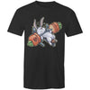 Benchpressing white bunny T-shirt (AU)
