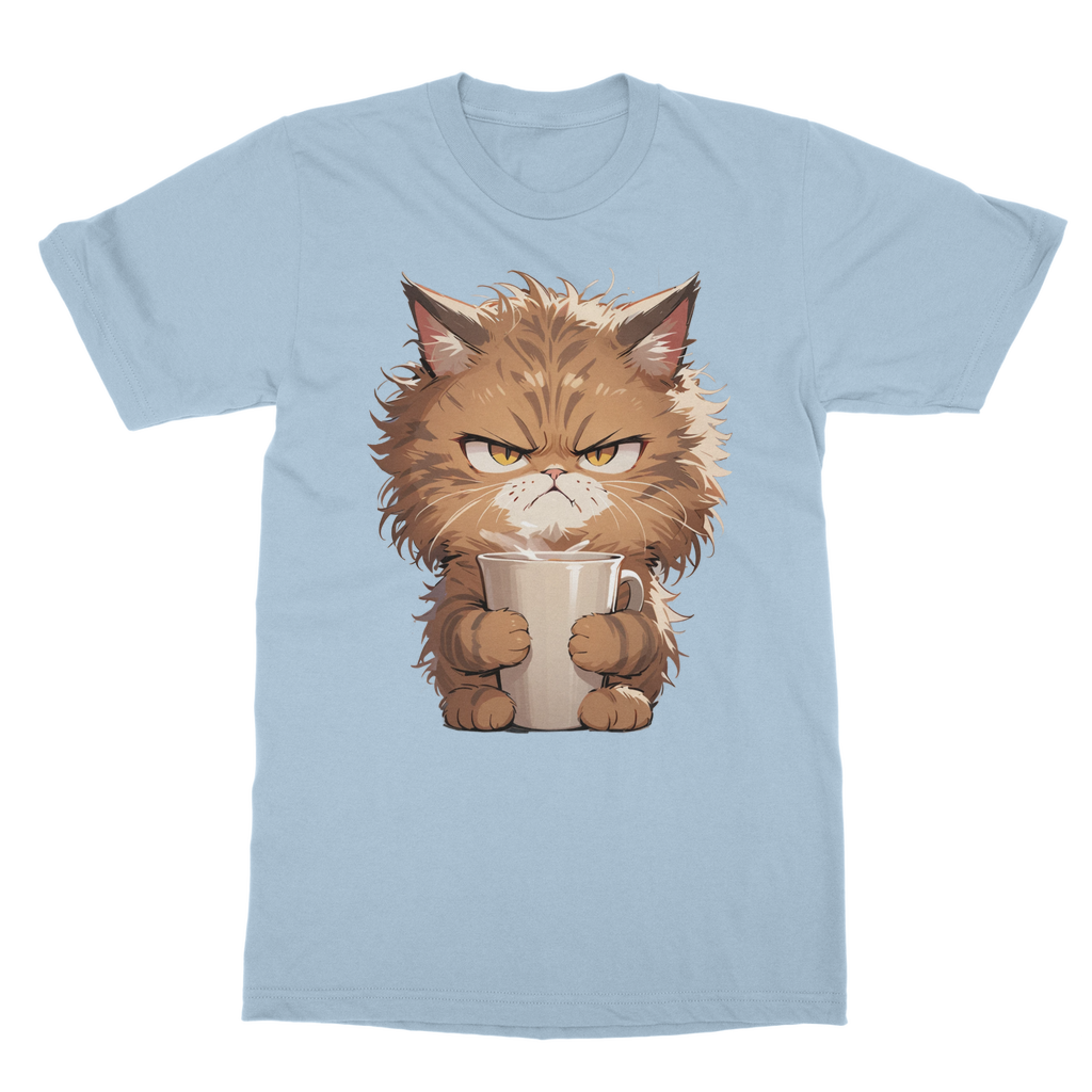 Angry Brown Tabby Cat T-shirt (UK)