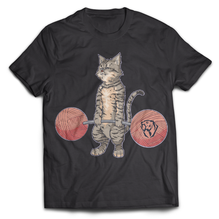 Deadlifting Tabby Cat Tee