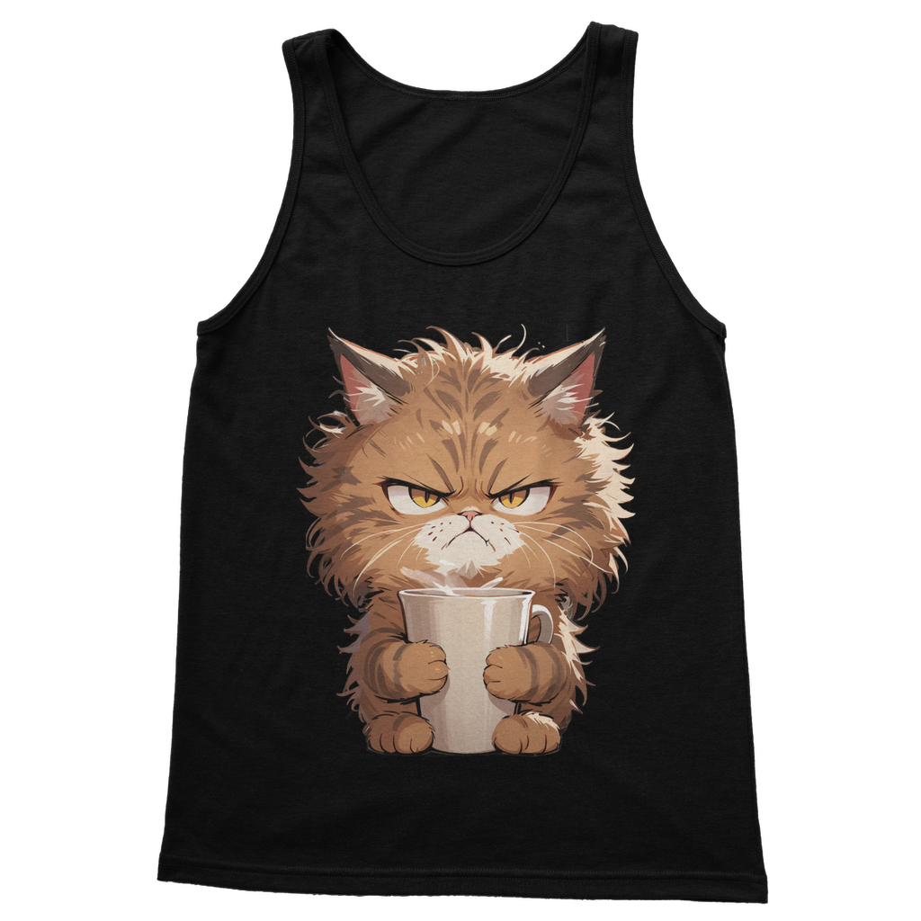 Angry Brown Tabby Cat Tank (UK)