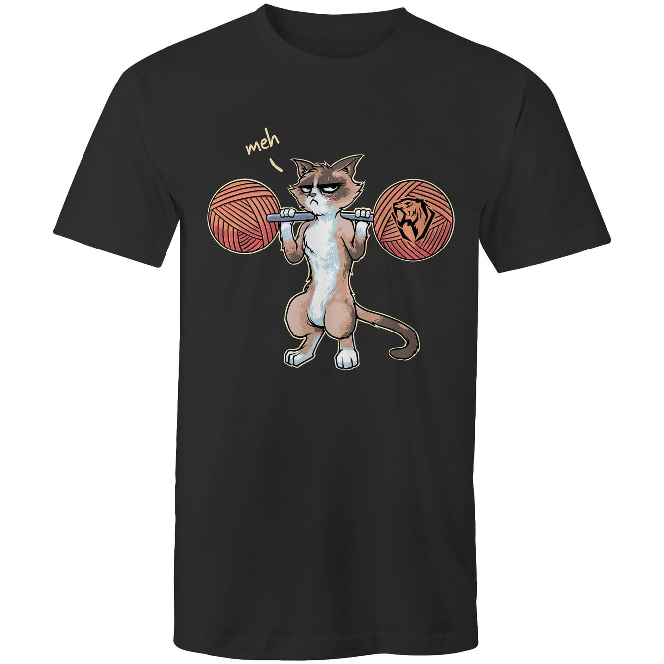 Squatting Meh Cat T-shirt (AU)