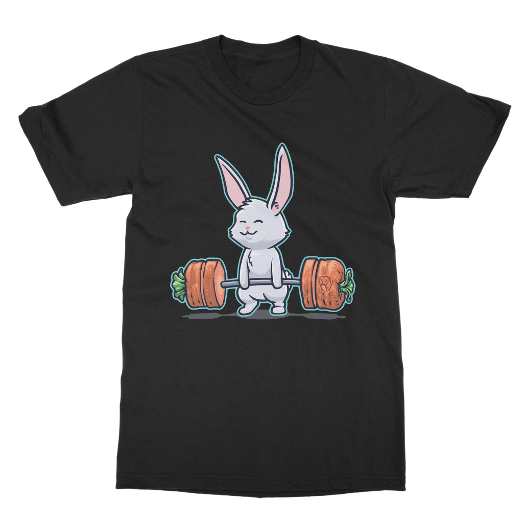 Deadlifting White Bunny T-shirt (UK)