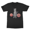 Deadlifting Grey Cat T-shirt (UK)