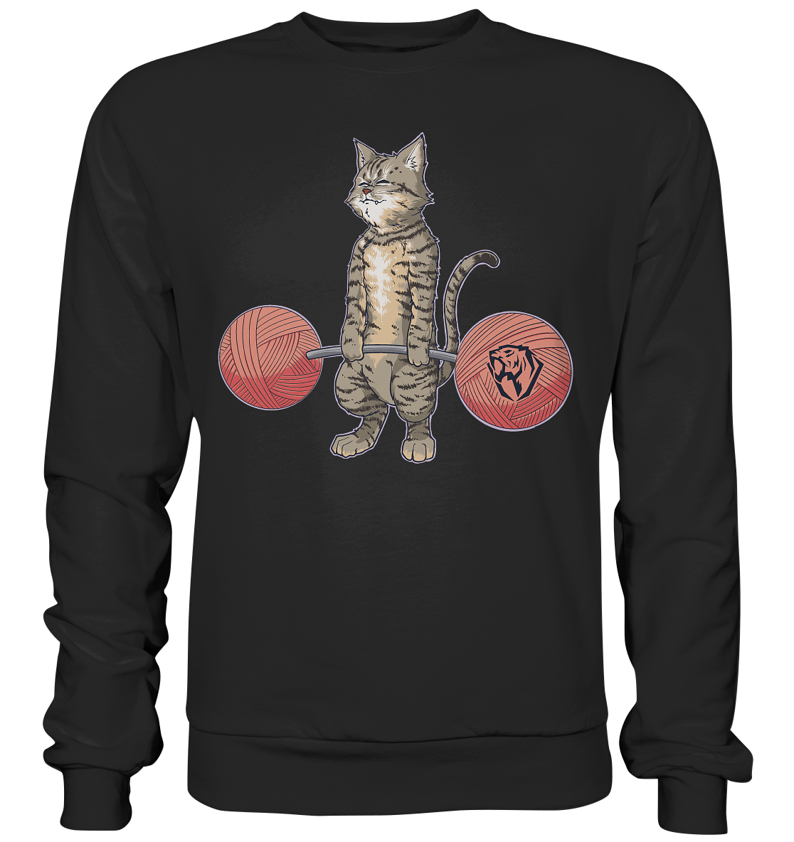 Deadlifting Tabby Cat Sweatshirt (EU)