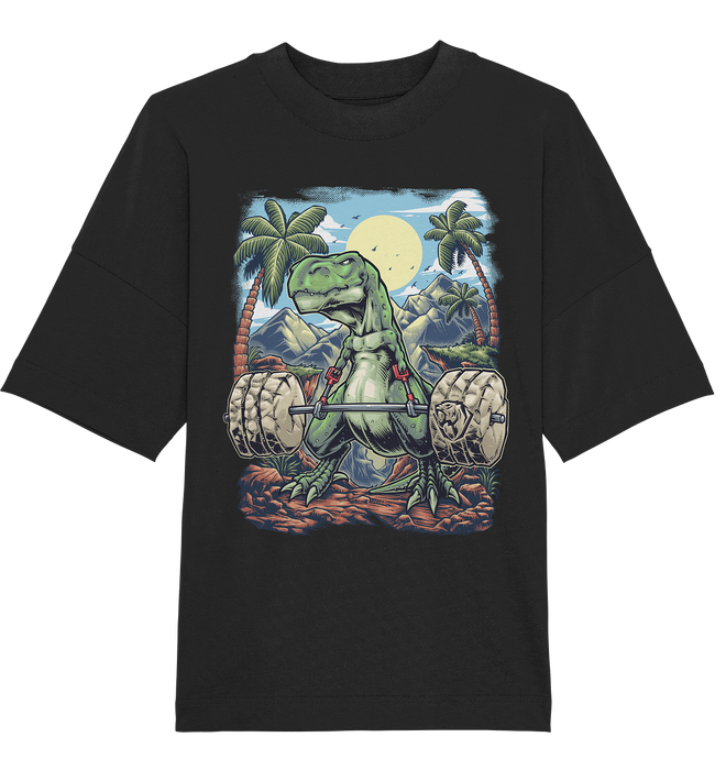 Deadlifting T-rex Oversized Tee