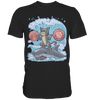Squat N' Surf Brown Tabby Cat T-shirt (EU)